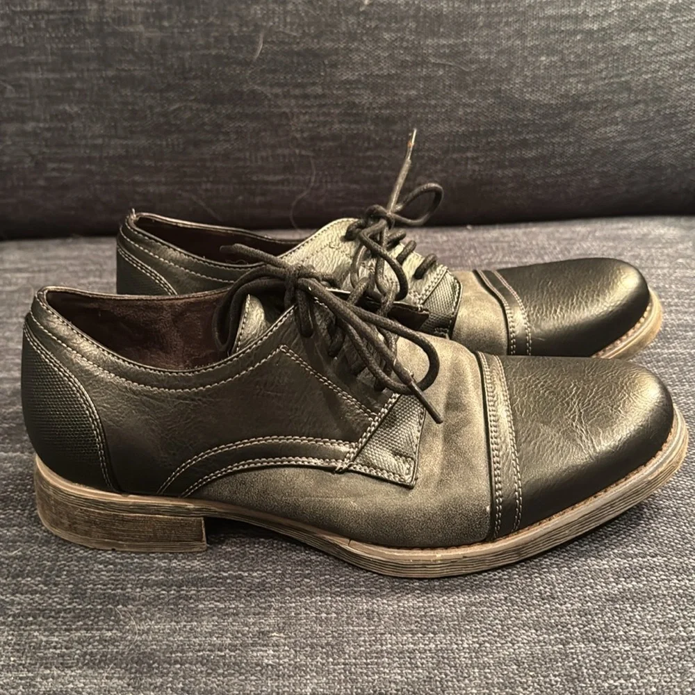 Madden Dress Shoes - black & charcoal gray - Men’s size 8